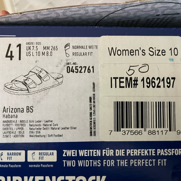 Birkenstock Dark Brown Double Strap Sandals - Picture 6 of 7